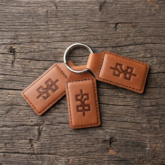 Engraved Leatherette Key Chains